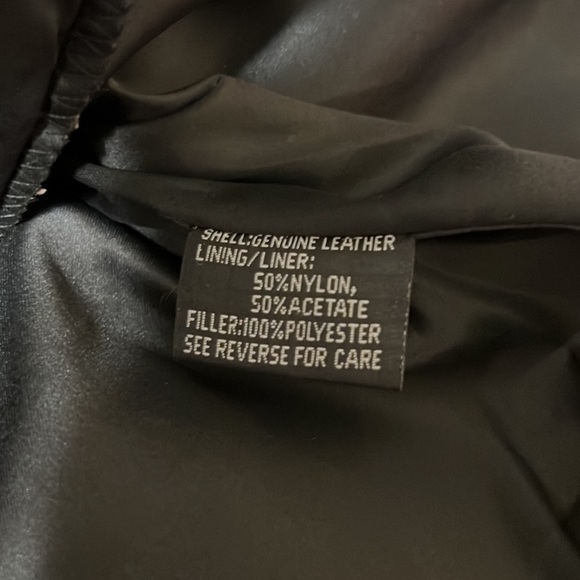 Interstate Leather braid trim motorcycle leather jacket NWT - Picture 4 of 7